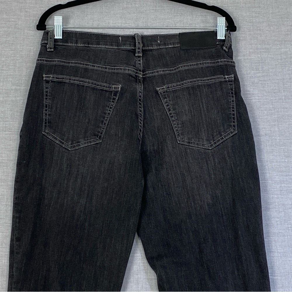 Denver Hayes Classic Jeans Mens 30W Black Denim Straight Leg Factory Fade - Picture 4 of 11